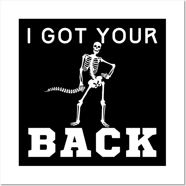 I Got Your Back Skeleton Wall Art by HobbyAndArt